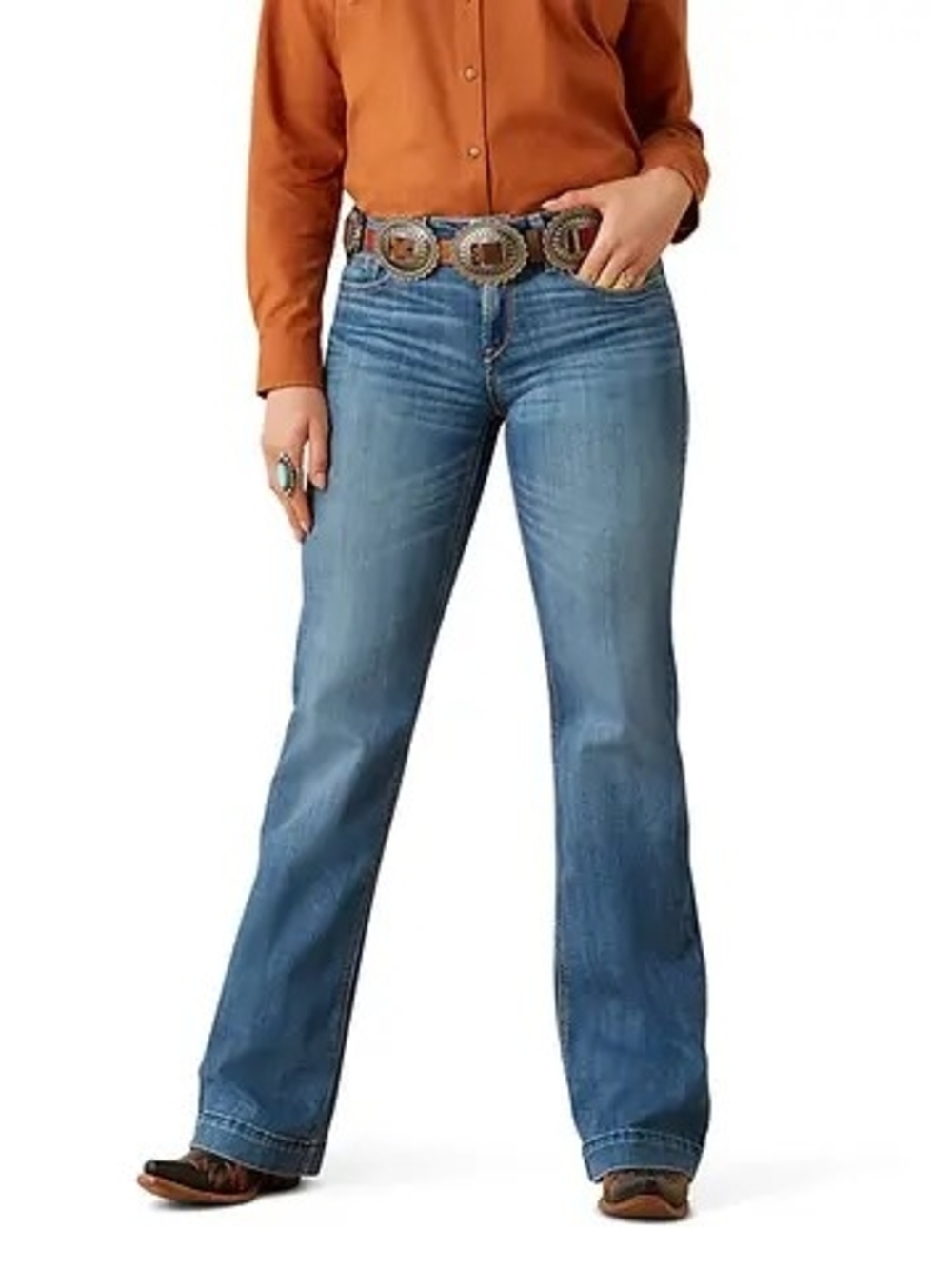 Ariat Isabelle Wide Bootcut Jeans - Size 30S Perfect Rise Western